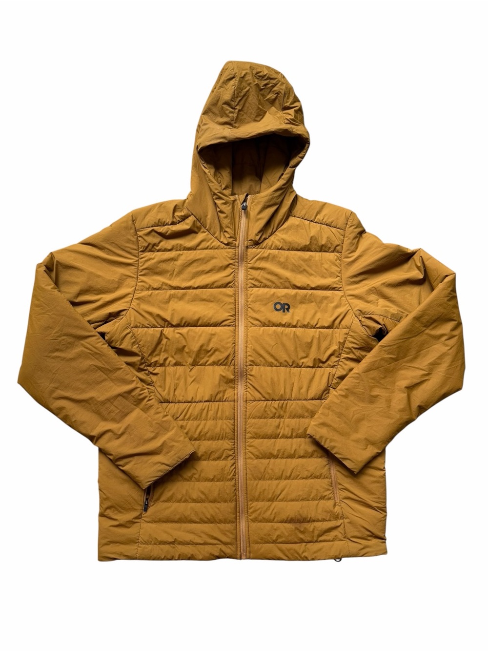 Outdoor Research Men’s Mustard Yellow Shadow Insulated Zip Up Hoodie Jacket